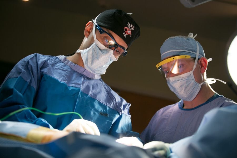 Dr. Afifi in operating room
