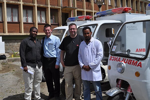 Ethiopian training center and ambulences