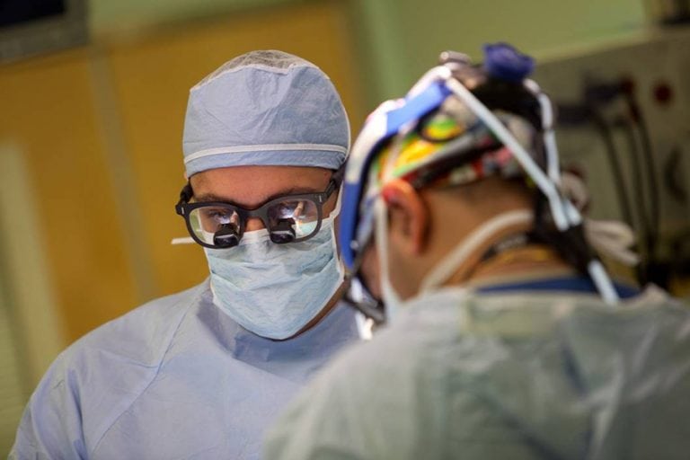 Doctors in operating room
