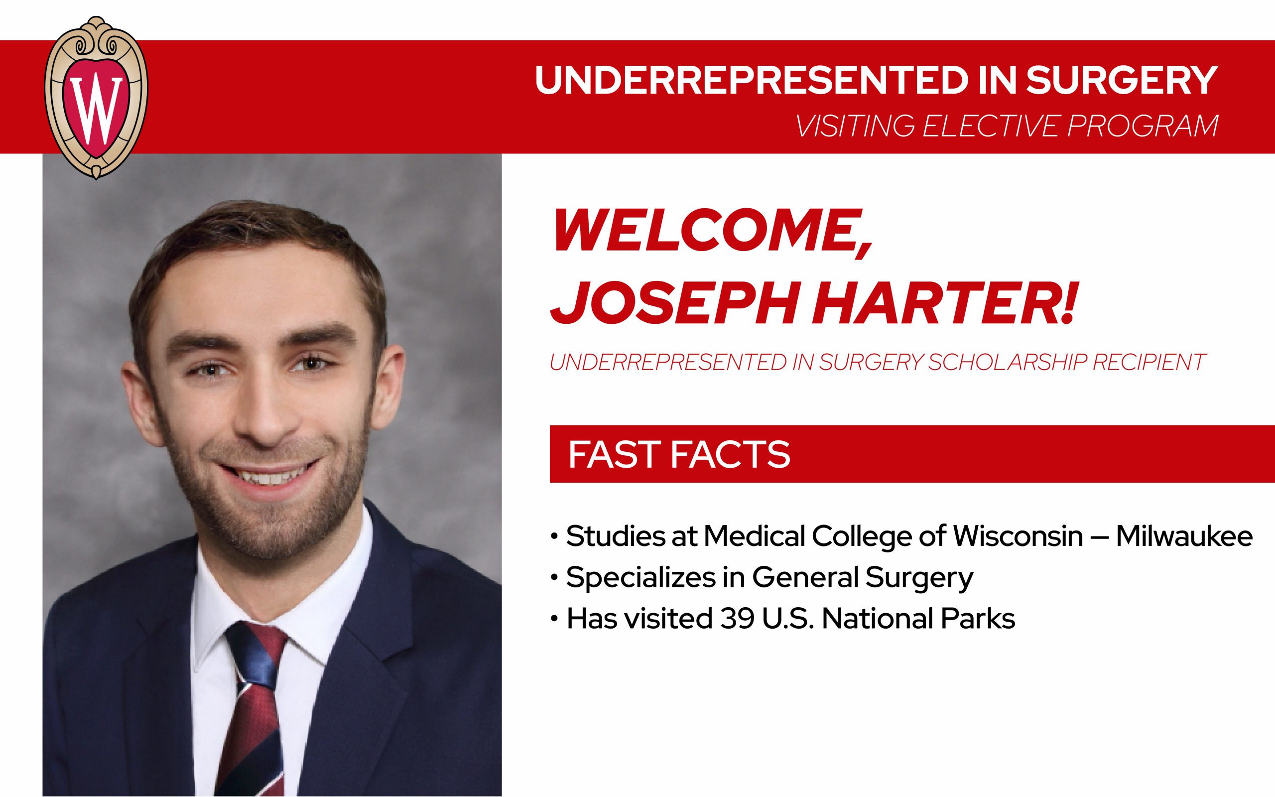Joseph Harter, URiM Participant! Department of Surgery